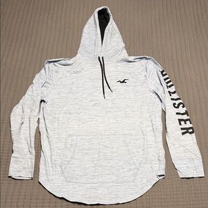 Hollister Light blue Pullover with Black Accents